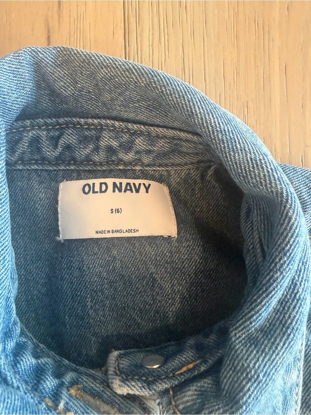 Old Navy Light Blue Denim Button-Front Girl's Dress Jacket